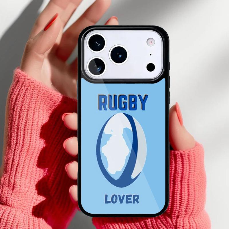 Etui na telefon z nadrukiem piłki do rugby dla iPhone 17 Air 16e 15 14 13 Pro Max Tylna osłona dla 12 11 Pro Coque