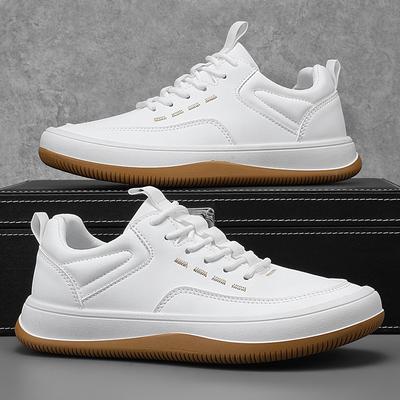 Scarpe Uomo Taglia Grande 39-46 Sneakers Casual in Pelle Nuove 2025 Impermeabili Resistenti all'Usura Scarpe Sportive da Corsa Allacciatura Scarpa Vulcanizzata
