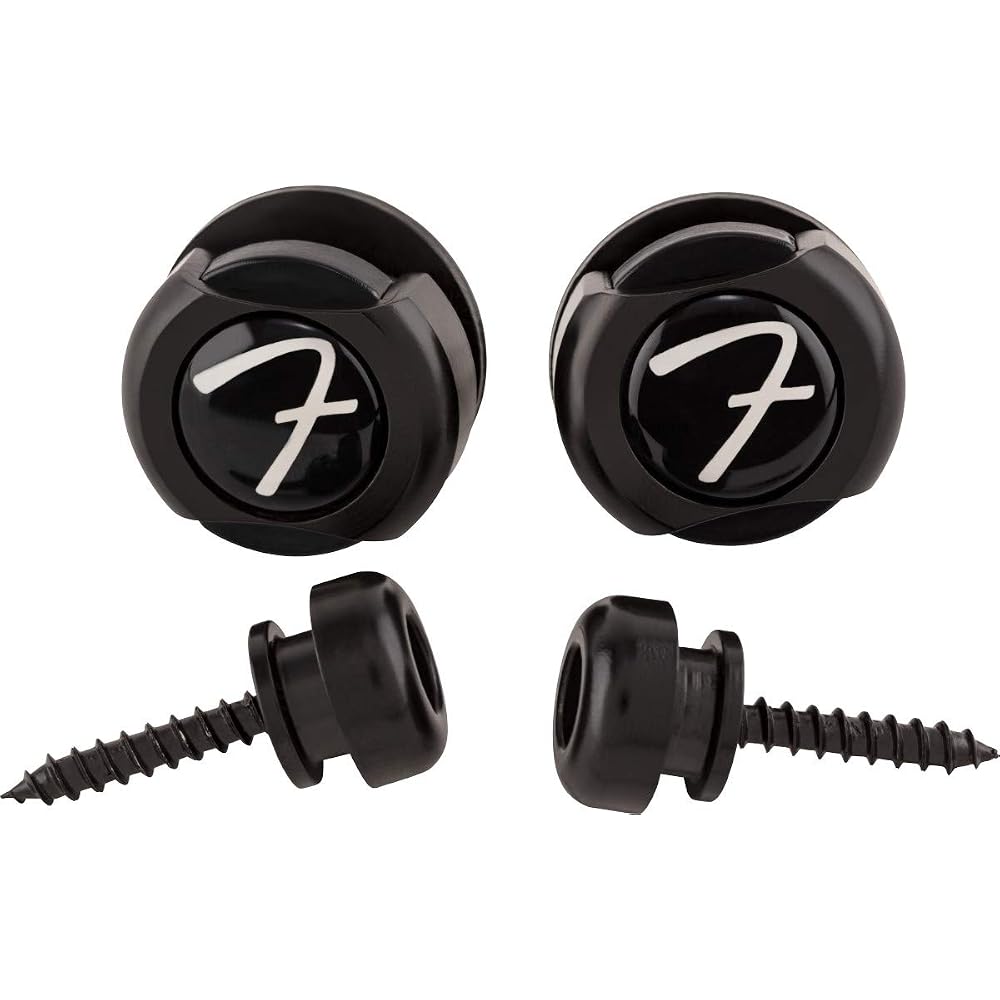 Fender Strap Pin Indemnity Strap Locks, Black
