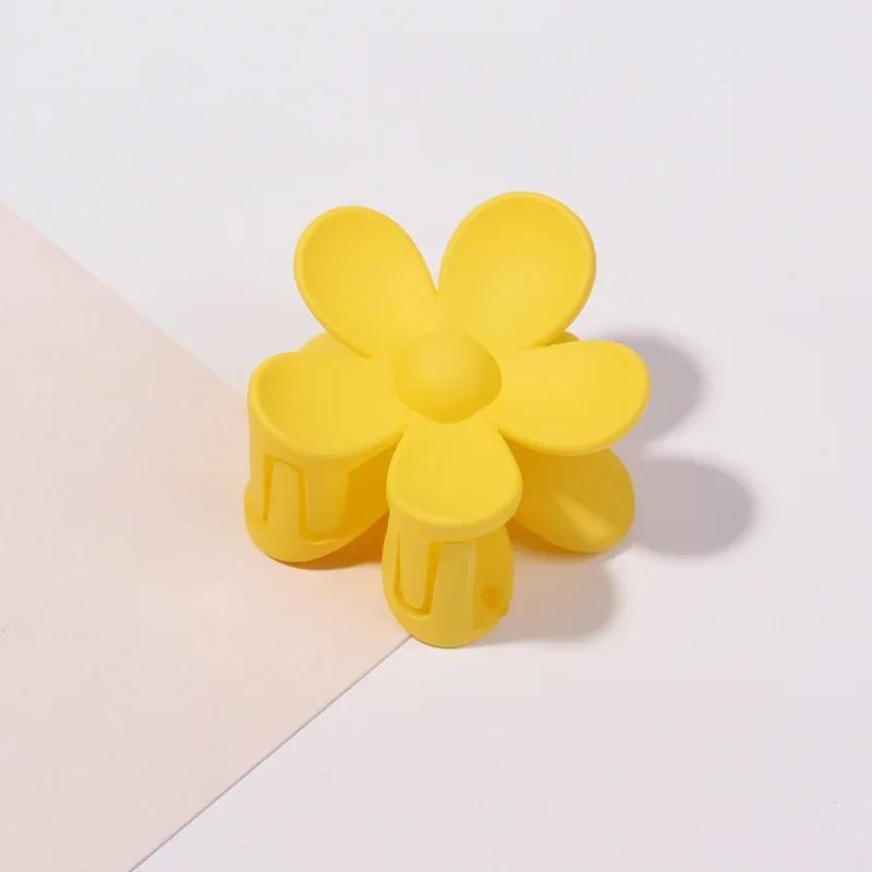 3.5cm 7cm Korea Flower Shape Hair Claw Clips Women Girls Ponytail Hairpin Barrette Headwear Accessories