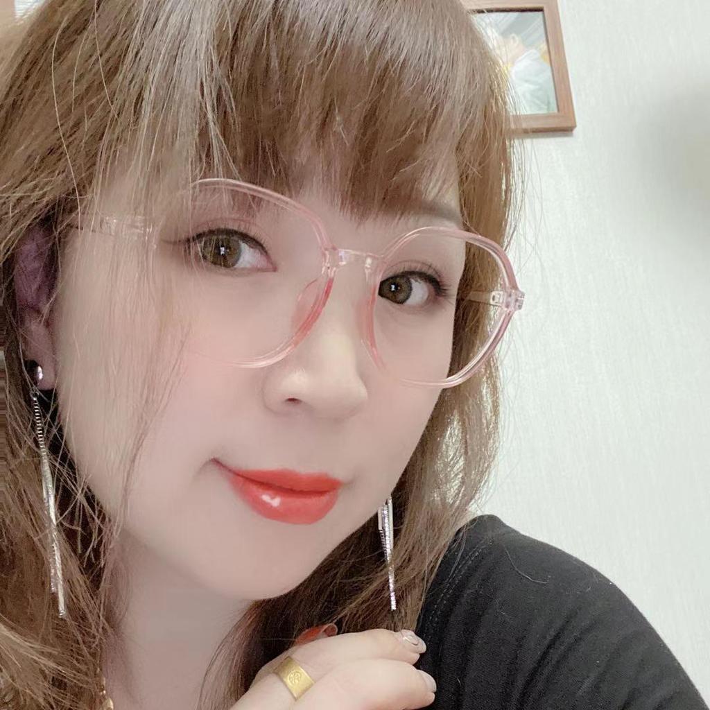 Women's European & American Fashion Polygon Anti-Blue Light Prescription Glasses