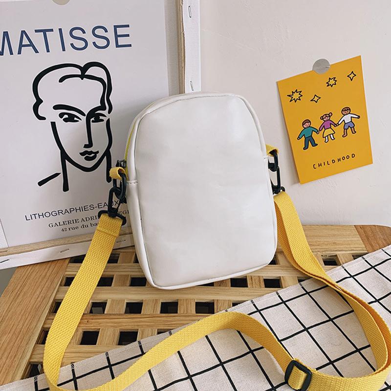 Korean Style Patchwork Canvas Crossbody Bag Women'S Bag Creative Student Shoulder Bag