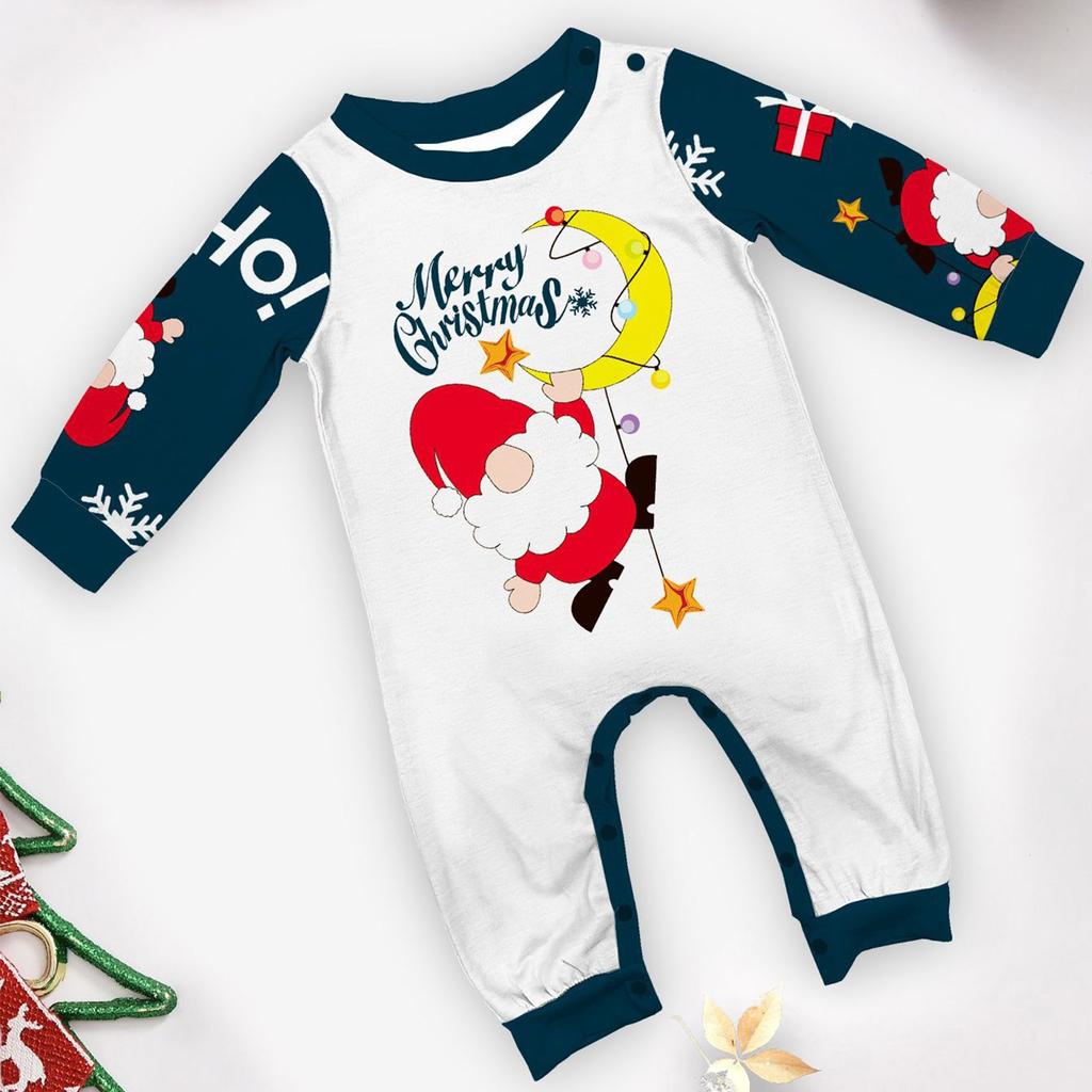 Christmas Parent Child Family Set Home Furnishings Christmas Pajamas Two Piece Set