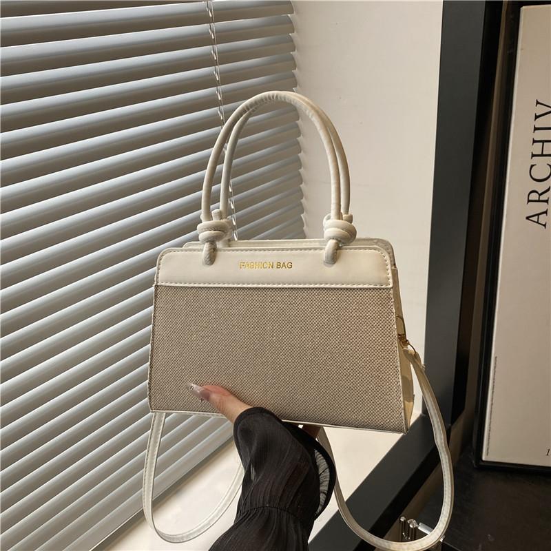 

Fashion trend splicing high texture handbag popular versatile shoulder messenger bag women белый