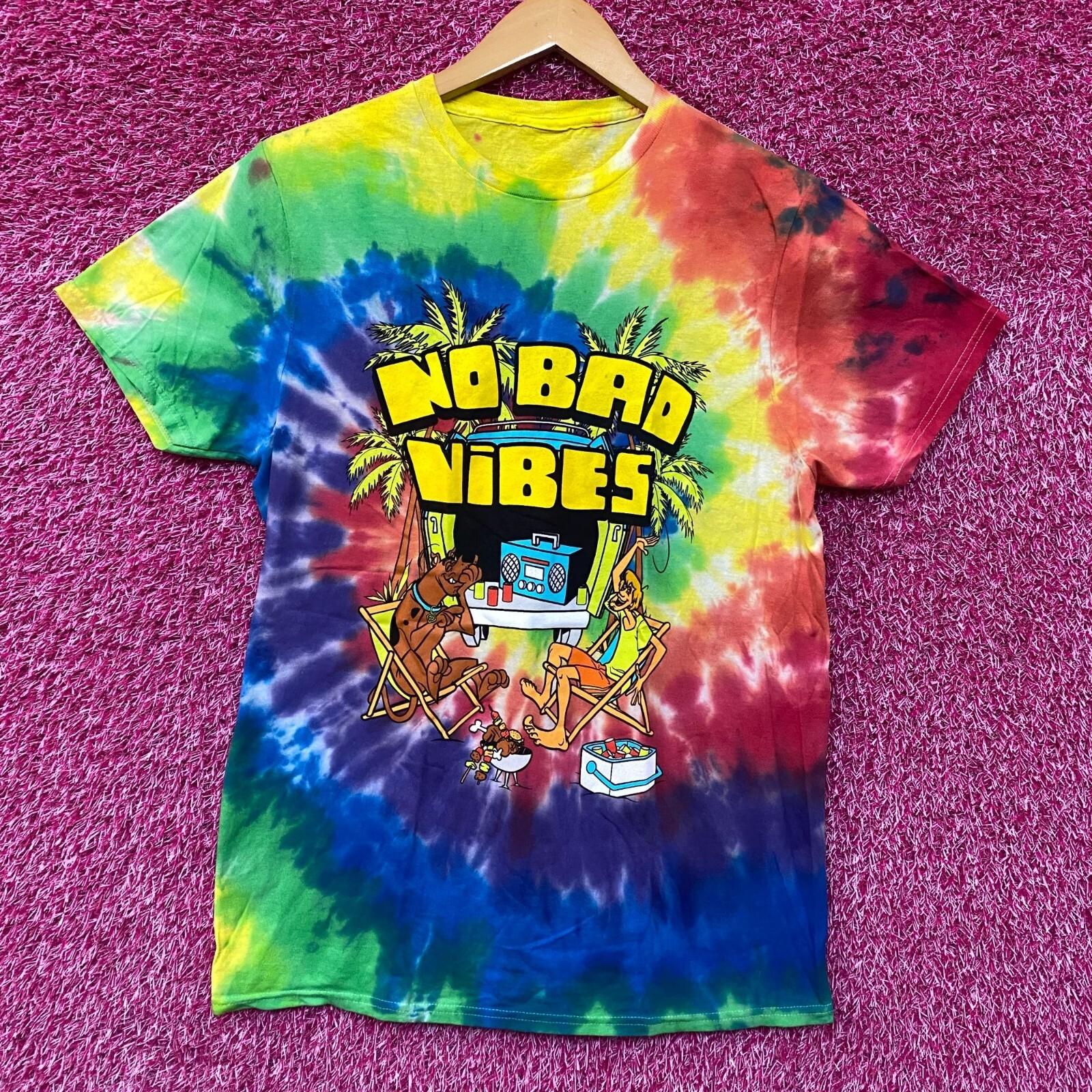 Scooby Doo No Bad Vibes tiedye Tshirt size medium S