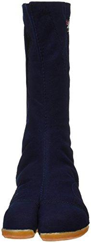 Works Homme "Fuga" Sewn-on Tabi Socks with Resin Toe Cap, 8-Piece Set, Men's Size 150-8, Navy, Size 25.5 Cm