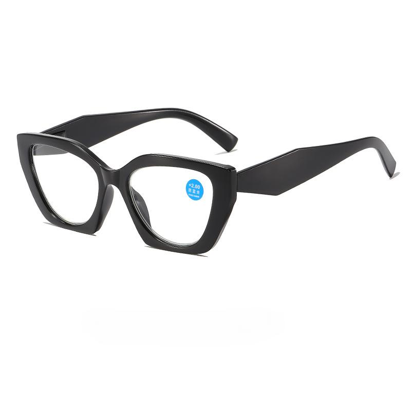 Anti Blue Light Ženy Muži Brýle na čtení Unisex Oversex Cat Eye Computer Brýle pro dalekohled Dioptrické brýle na presbyopii