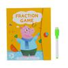 Magnetic Fraction Tiles Circles Book with Pen Percentage Decimal Fraction Learning Elementary Students Teaching Aid Educational Fraction Puzzle