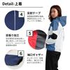 Arashiyama Golf Top and Bottom Mountain Golf Gray Sizes LL and XL Women's Rainwear, Set, Rainsuit, Raincoat, Parka, Waterproof, Wear, Fishing,