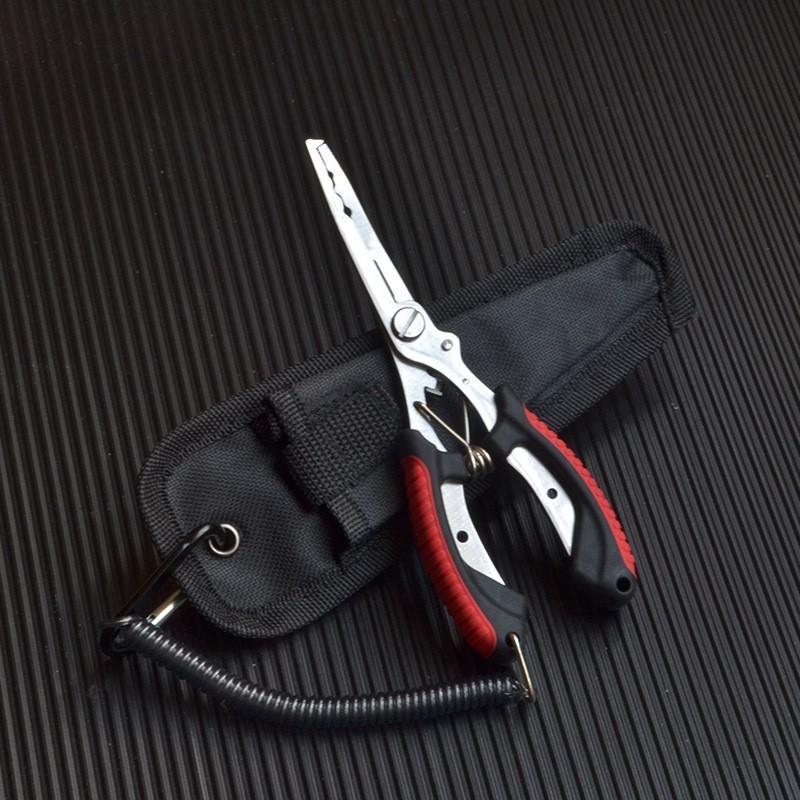 Stainless Steel Fishing Pliers Fishing Hook Remover Saltwater Resistant Fishing Braided Line Cutter Scissors Fishing Equipment