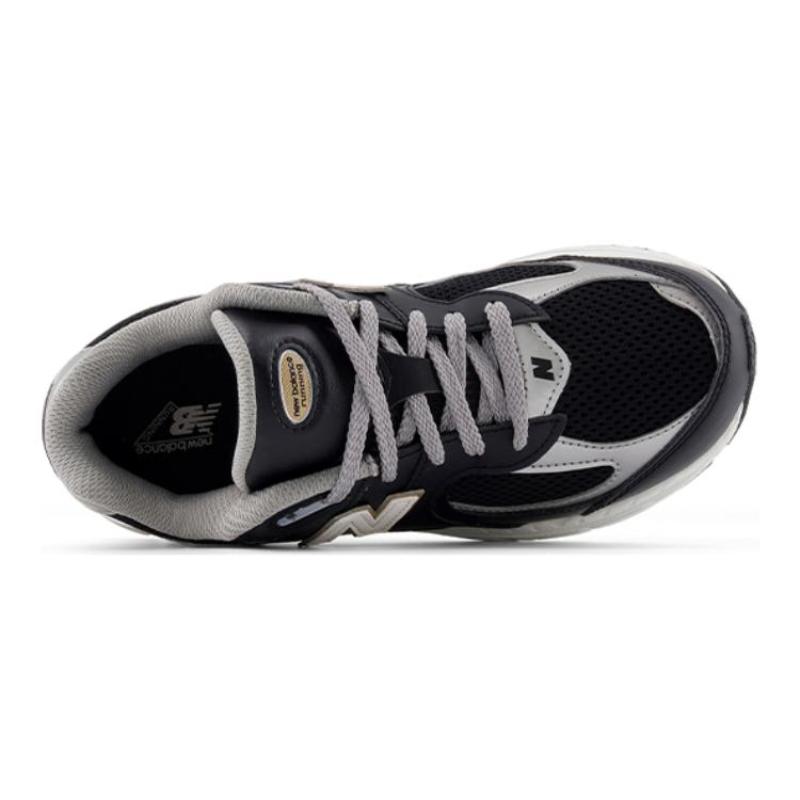 New Balance NB 2002R Abrasion Resistant Shock Absorbers Low Top Kids Lifestyle Shoes Black Silver Teenagers Sneakers GC2002PO