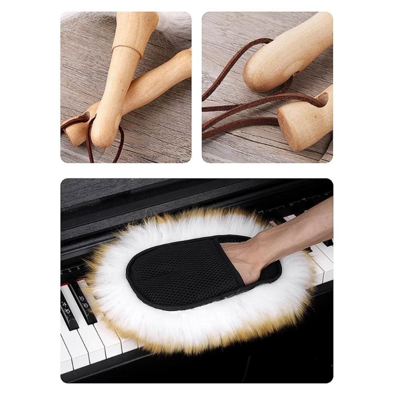 Effective Lambswool Brush for Dust and Stain Removal from Instruments