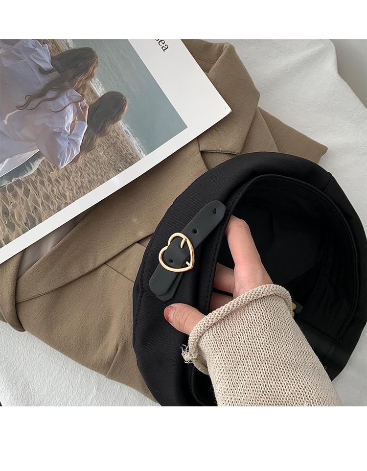 

Подстрелена любовью~ Черный милый металлический берет, женский, ранней осенью, дышащий, ретро, элегантный, темпераментный, шляпа художника, тренд Adult (56-58cm) чёрный