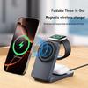Foldable 3-in-1 Magnetic Wireless Charger