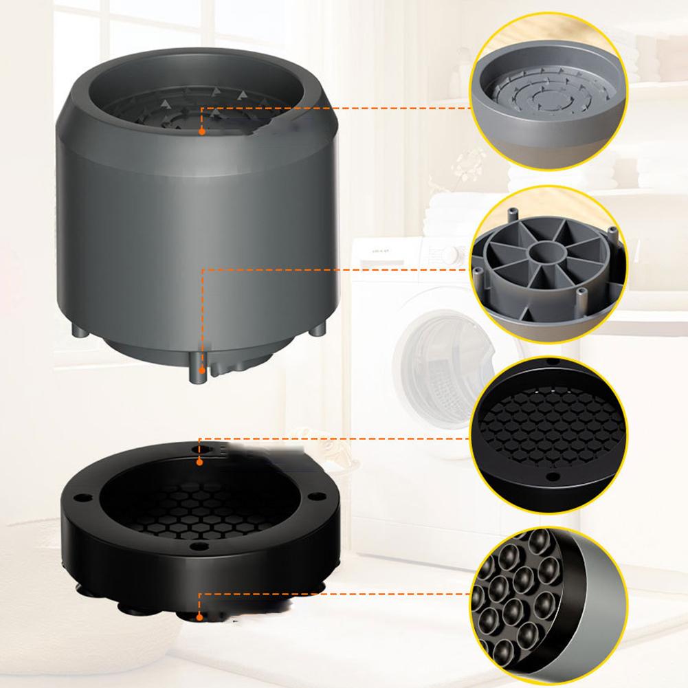 Antivibrationsfötter Tvättmaskinsfötter Vibrationsdämpande kuddar Torktumlare Kylskåp Stötdämpare Ställ Tillbehör