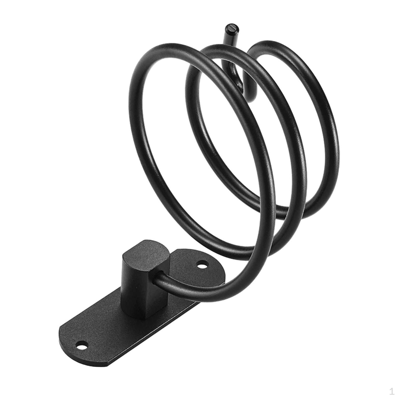 

Держатель для сушилки для ванной комнаты, вешалка для выдувания, универсальный алюминиевый практичный органайзер, настенное крепление для душа Black