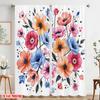 2pcs,2D plane printing Contemporary Curtains Floral Symphony Versatile 100% Polyester (without rod) Room Decor for Bedroom