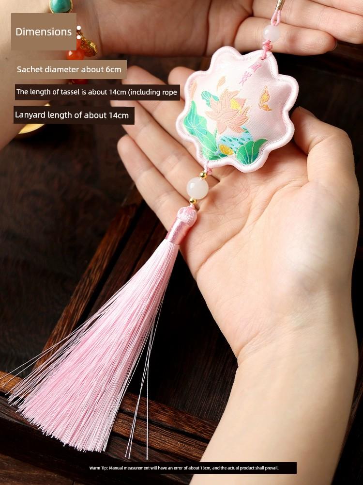 Dragon Boat Festival Sachet Chinese Ancient Style Perfume Bag Royal Court Tassel Argy Wormwood Sachet Mosquito Repellent Small Sachet Car Carry-on