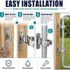 1pair Sturdy Chain Link Gate Hinge Galvanized Steel Fence Hinge Chain Link Gate Latch  Farm Gate