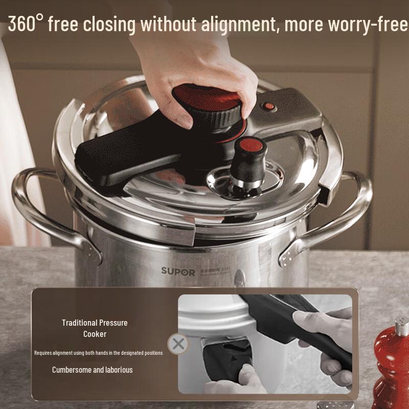 SUPOR 316L Stainless Steel Pressure Cooker