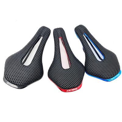 Bike Saddle 3D Printed Ultralight Carbon Fiber/Nylon Bicycle Cushion Comfortable Breathable Hollow Road MTB Mountain Bike Seat