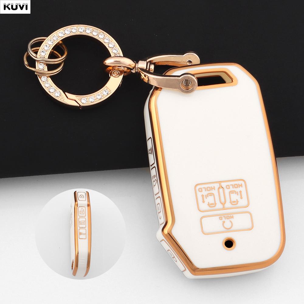 Tpu Car Remote Smart Key Case Cover For Kia Carnival Sedona Carnival Ka4 Ex Sx Lx Fiesta Keyless Fob Accessories