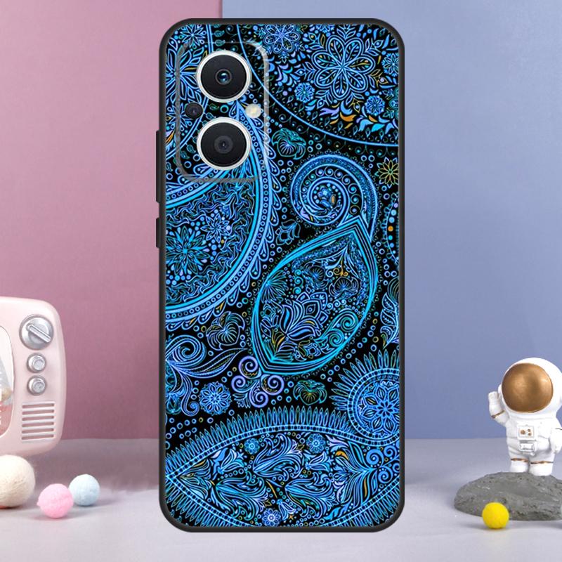 Paisley Pattern Funda For OPPO Reno 12 F 11F 13F 14F 10 11 13 14 Pro 7 8 Lite OPPO Find X9 X6 X5 X8 Pro Case