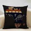 Map of Africa Geometrics Sofa Decorative Pillow Case African Pattern Cushion Cover LinenThrow Pillowcase