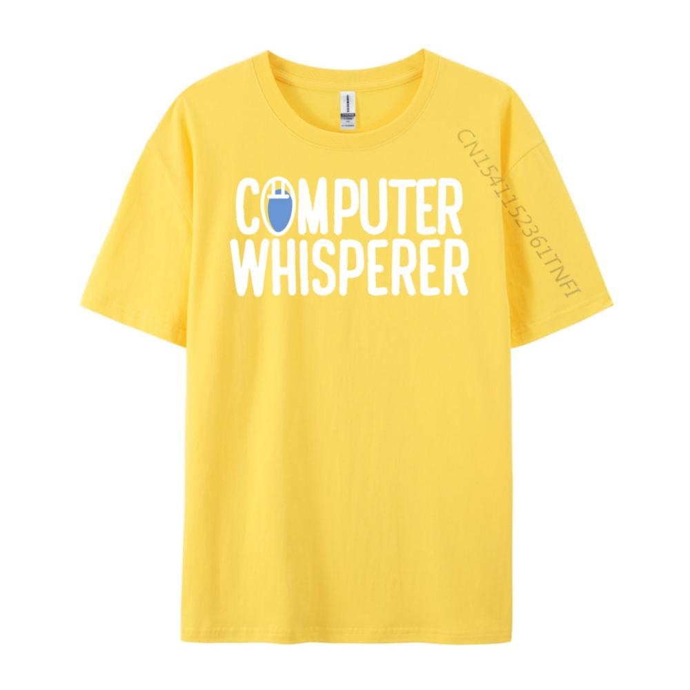 Pc Nerd Techie IT Technicus Computerfluisteraar Blauw En Wit Grafische T-shirts Dames Klassiek Grappige Cadeaus Grote Maten