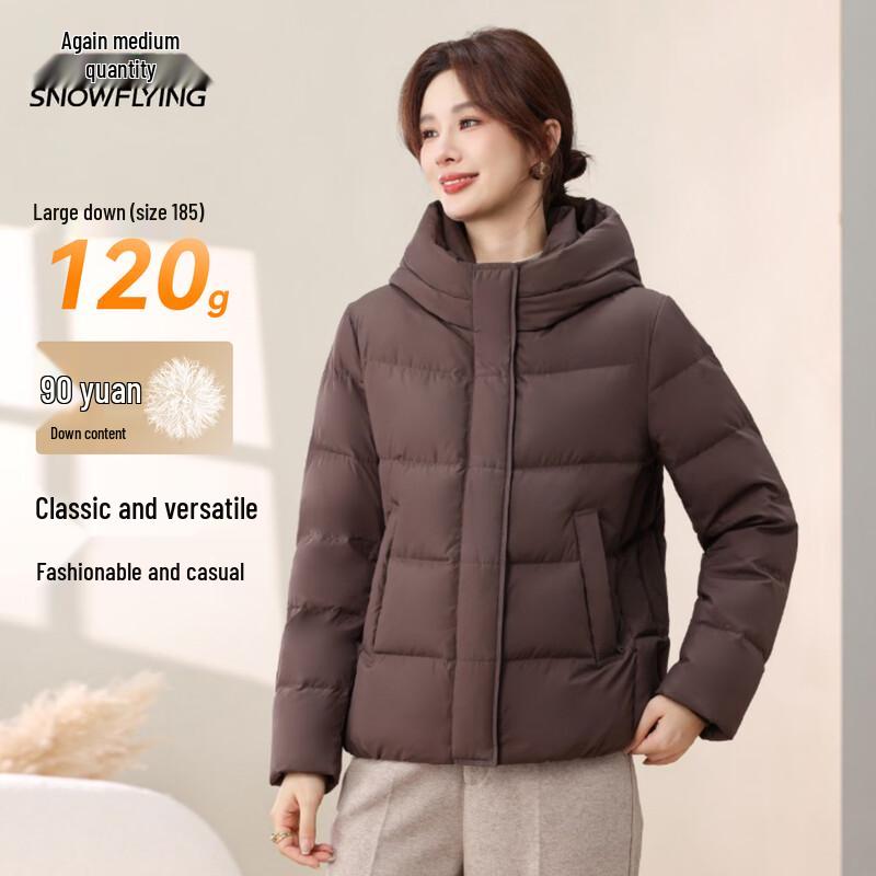 XueZhongFei Women's Winter Hooded Short Down Jacket