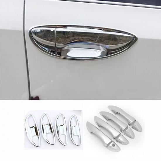 For Toyota Corolla 2014-2019 ABS Chrome Side Door Handle Bowl Cup Cover Trim 16X