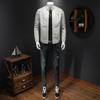 Autumn Plus Size Men's Stand-Up Collar Leather Motorcycle Jacket - Slim Fit Casual Coat