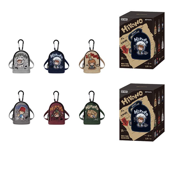 New POP MART Hirono Echo Collection Small Bag Trendy Fashion Merch Blind Box Products Single Mystery Box/Full Box 6 Pcs PPMT-2504-0005