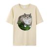 T-shirt Estiva Retro Kawaii con Stampa Divertente di Gatti per Uomo e Donna, T-shirt Traspirante Casual da Surf e Spiaggia