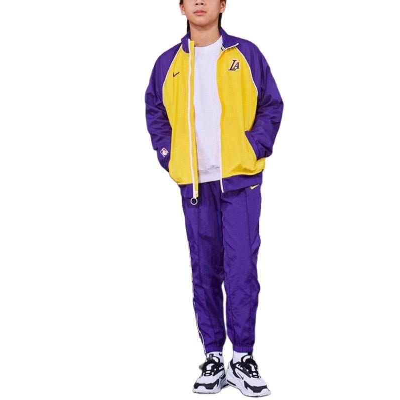 Nike NBA Los Angeles Lakers Trainingsanzug Lila Gold 3Z2B7FEKT-LAK