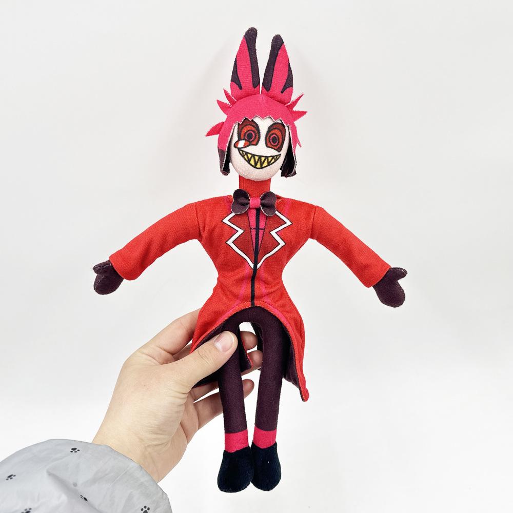 Plush Hazbin Hotel Toy Stuffed Animal Doll Cotton Filling Angel Clown Stolas