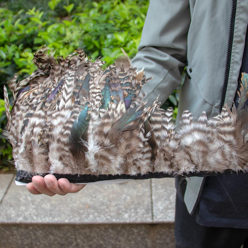 1Meter Natural Rooster Saddle Feathers Trim Fringe 4-6 Inches for Crafts Carnival Party Sewing Clothing Cock Plumes Decoration