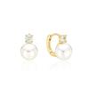 H Edition Silver (Y) Moissanite Pearl One-Touch Earrings 10mm Hl4E55418Y9Xxx