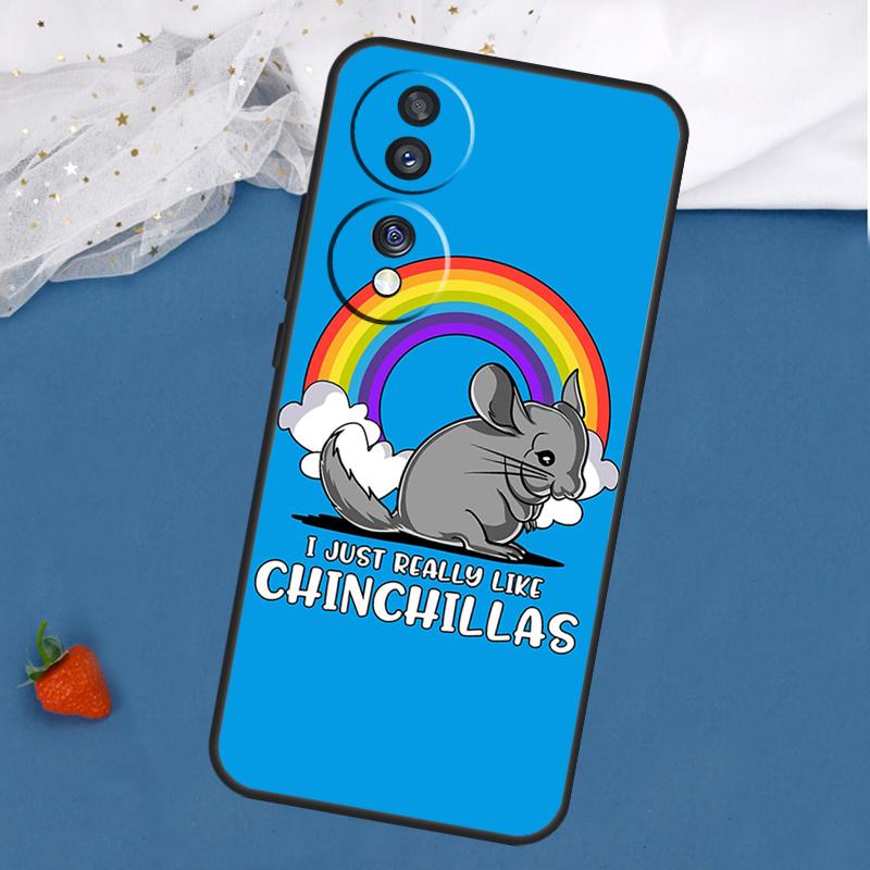 Cartoon Chinchilla Case For Honor Magic 5 6 8 Pro 7 Lite 200 400 50 70 90 X8c X8b X9a X9b X9c X9d Win RT Cover
