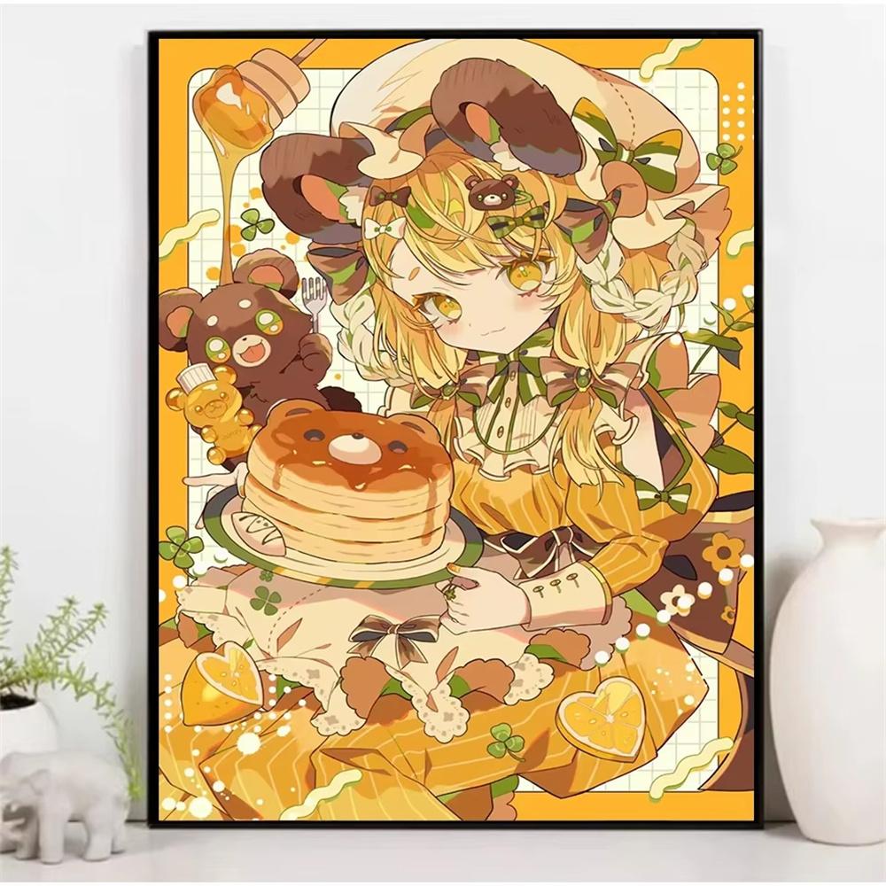 Cartoon Mädchen Diamantmalerei Anime Mädchen Kleben Diamantstickerei Handgefertigt DIY Mosaik Heimdekoration Geschenk