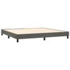 Maison Exclusive - Sommier à lattes de lit et matelas Gris foncé 200x200cm Velours