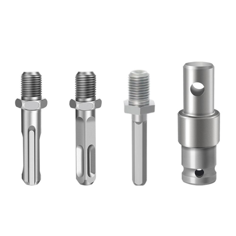 Earth Auger Adapter Tool 4 Interface Type Round Hexagonal Handle Drill Bit Adapter For Electric Drill Wrench Hammer Machine