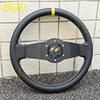 JDM BLITZ Style 2 Spoke Steering Wheel Universal 12.6inch Deep Corn Racing Drift Steering Wheel