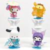 Sanrio Kuromi And My Melody Rainy Day Pvc Desk Figurines Set For Collection And Gift