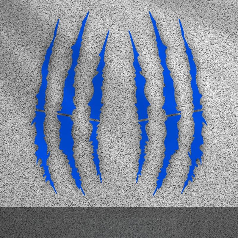 2PCS Motorcycle Monster Claw Scratch Stickers DIY Motocross Helmet Vinyl Decals for Aprilia KTM Kawasaki YAMAHA SUZUKI HONDA