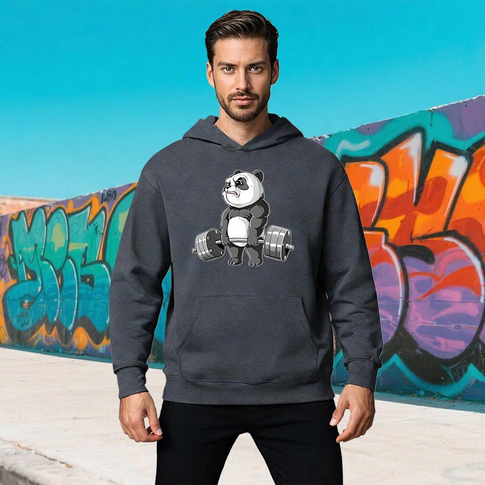 Men's Large Cartoon Animal Pattern Sweatshirts Autumn/Winter Sprotswear Leisure Loose Large Hoodies Men High Brand Fashion Tops