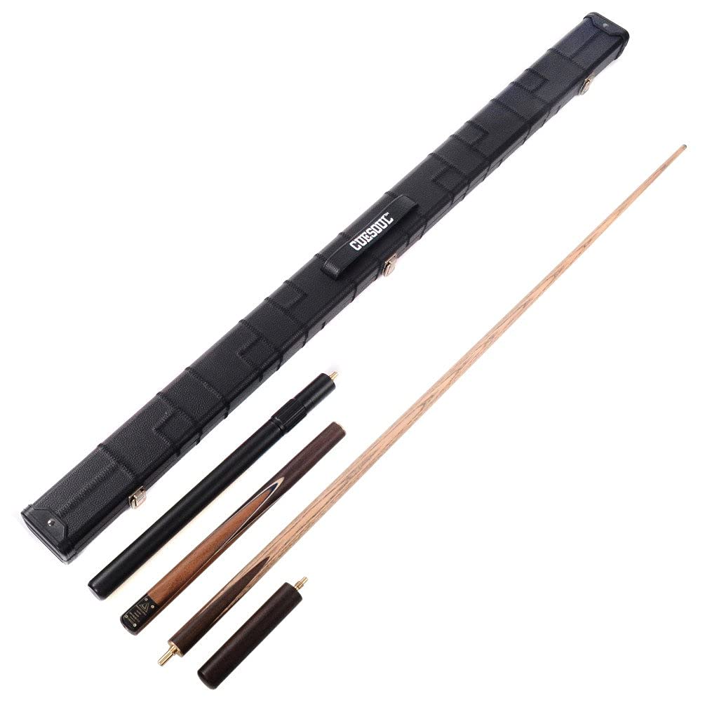 Black Scorpion Cuesoul Handgefertigtes Stück Snooker Queue Schwarz Queuekoffer Queueverlängerung 57", Palisanderholz, 3/4 + +