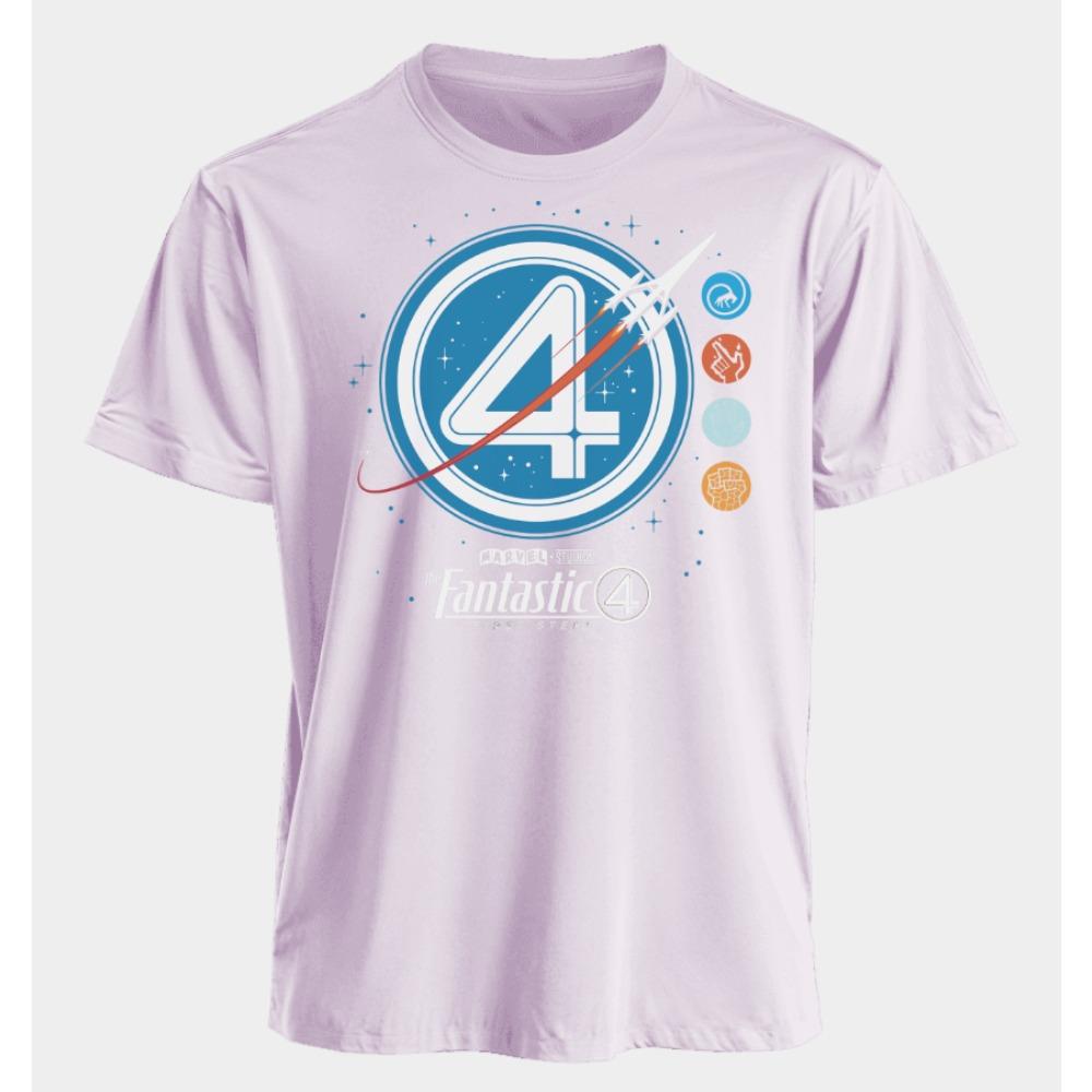 Men's and Women's T-shirts The Fantastic 4 Summer American Spring and Autumn Basic Loose Sporty Oversized Short-sleeved