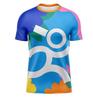 Simple Fashion Running T-Shirt Summer Casual Outdoor Fitness 3D Printed Men's Sports T-Shirt