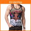 Premium Quality Summer Men's Tank Tops Vest Featuring Vibrant 3d Printed Graphics